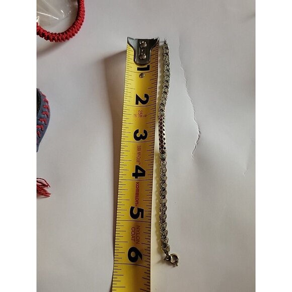 Vintage Native American Silver And Turquiose Bracelet - Picture 4 of 6